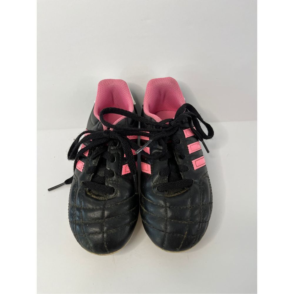 Adidas Girls Soccer Cleats Size 10 Black Pink - Picture 1 of 5